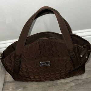 Vera Bradley Brown Quilted Handbag